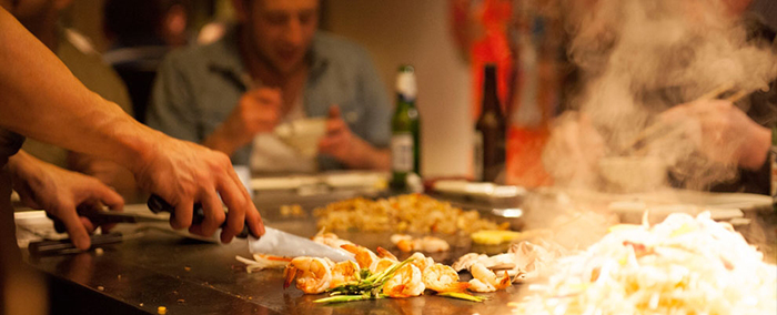 restaurant where they cook in front of you japanese