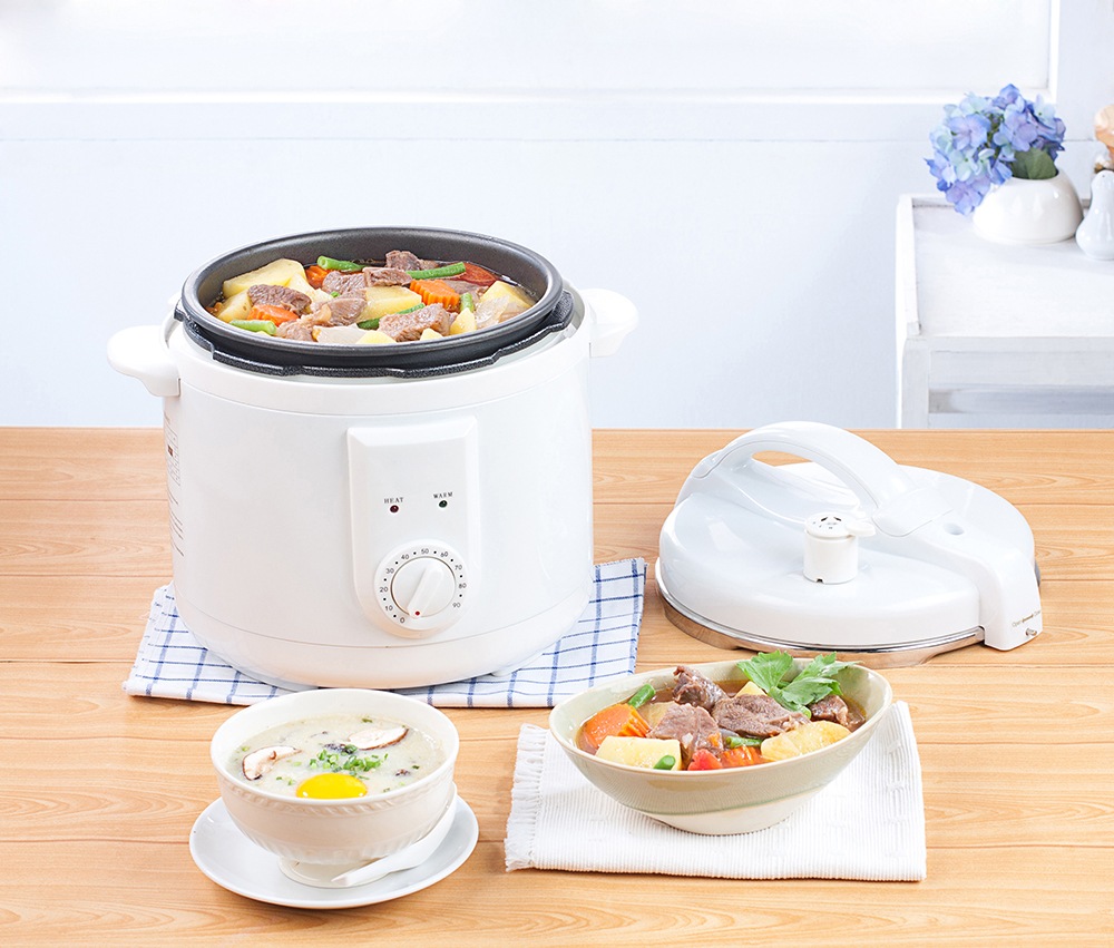 Rice cooking and electric casserole pot
