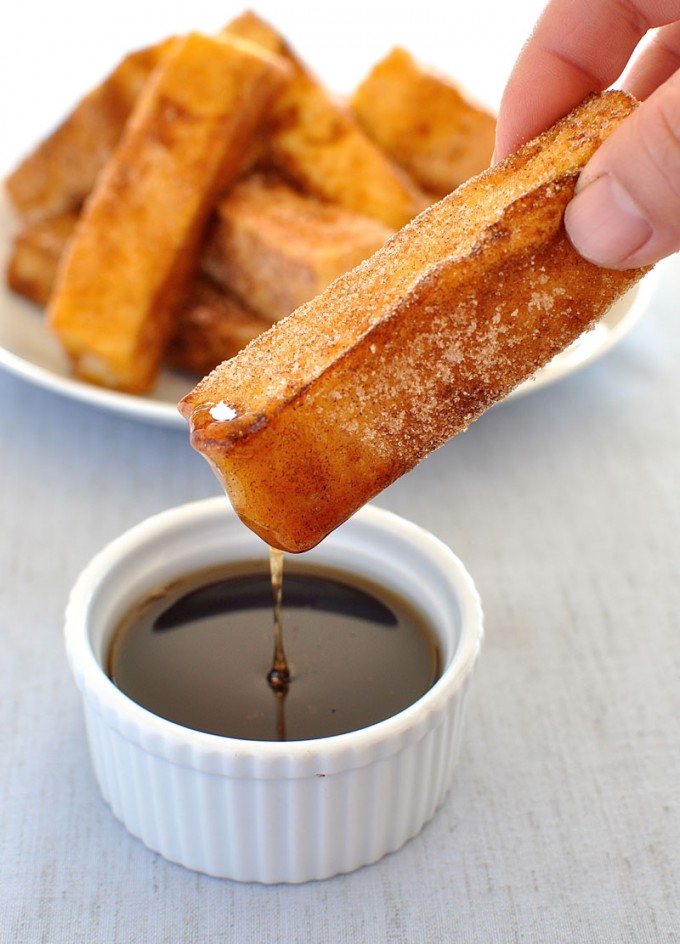 CINNAMON FRENCH TOAST STICKS via Recipe in eats
