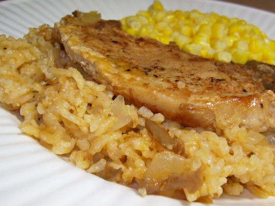 Simply Oven Baked Pork Chops Rice by Food.com
