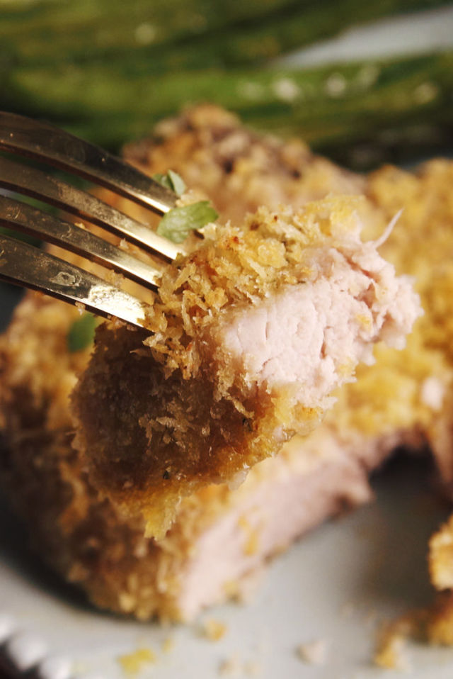 Crispy Pork Chops via Delish