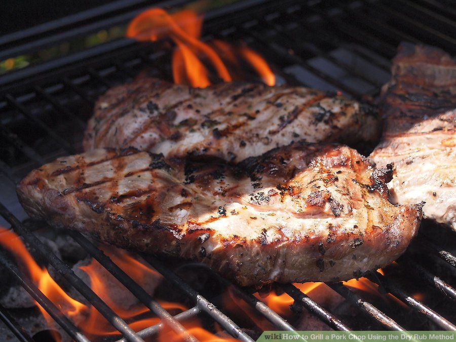 How to Grill a Pork Chop Using the Dry Rub Method via Wikihow
