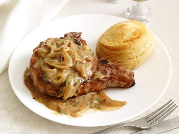 Smothered Pork Chops by FoodNetwork.com