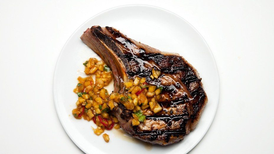 Pineapple Pork Chops by BonAppetit.com