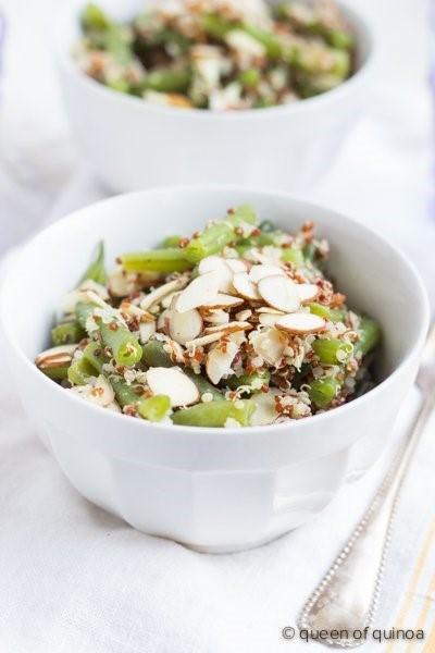 Green Bean and Almond Quinoa Salad via Simply Quinoa