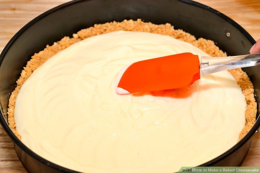 How to Make Baked Cheesecake Make the filling via Wikihow