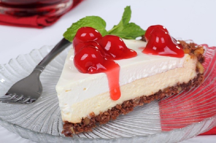 No Bake Cherry Cheesecake via TopInspired