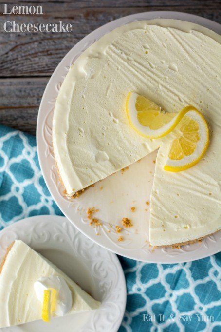 No Bake Lemon Cheesecake via 365days of baking and more