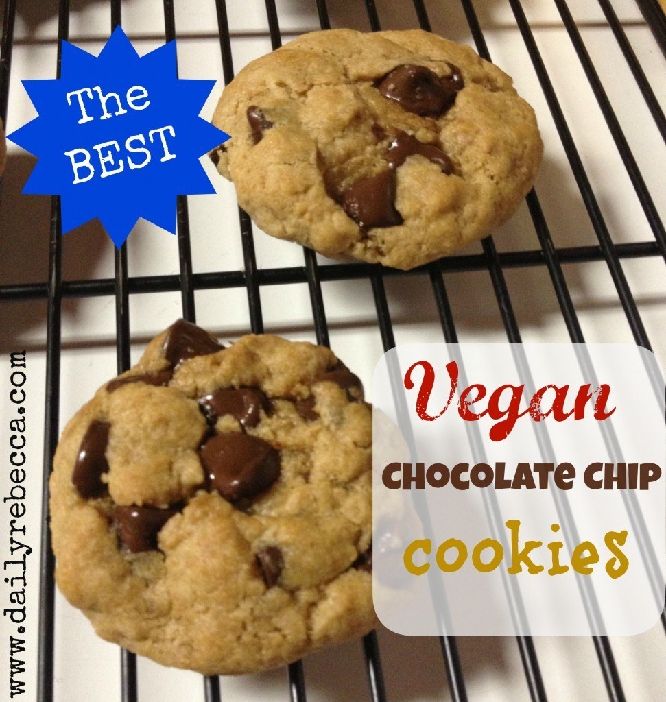 Vegan Chocolate Chip Cookies via Daily Rebecca