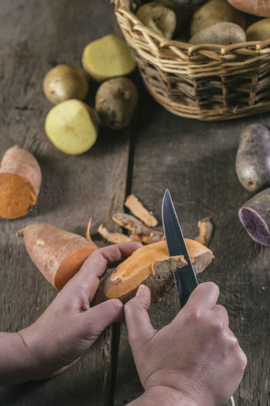 Peel Sweet Potatoes